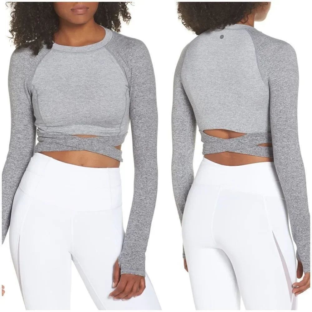 Zella Infinity Ombre Crop Tee sz Large